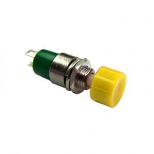 Kit 100 Peças- Chave Push Button Ds-323 Na Sem Trava Amarela