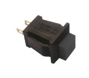 Kit 100 Peças - Chave Push Button Ds-429 Preto 2t Com Trava