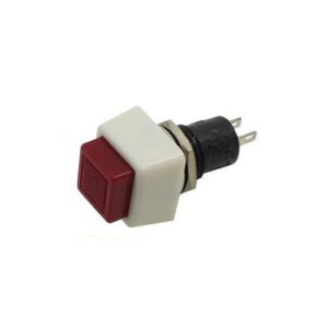 Kit 5 Peças - Chave Botão Quadrado Na Sem Trava Vermelha Ds-461