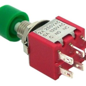 Kit 50 Peças - Chave Push Button 6 Terminais Ds-622 Sem Trava Vd