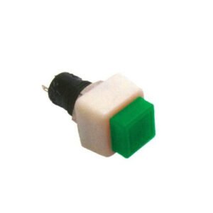 Kit 50 Peças - Chave Botão Quadrado Com Trava Verde Ds-460