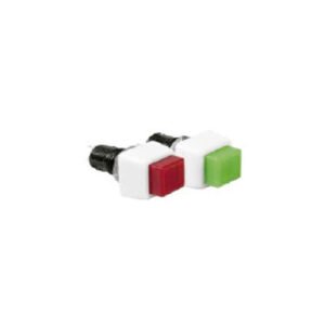 Kit 10 Peças - Chave Botão Quadrado Com Trava Preta Ds-460