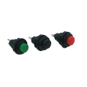Kit 5 Peças - Chave Push Button Na R13-502 Sem Trava Verde