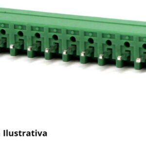 Kit 50 Peças Borne 9 Vias Passo 3,81mm Macho 180 Graus Tipo Br7