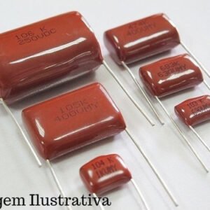 Kit 500 Peças Capacitor Poliester 220k X 250v Passo 10mm