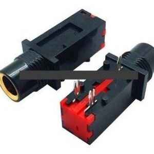 Kit 100 Peças - Jack J10 Pj601a Com Rosca 3 Terminais