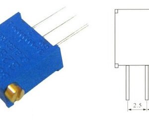 Kit 20 Peças - Trimpot Multivoltas 3296x 10k 25 Voltas