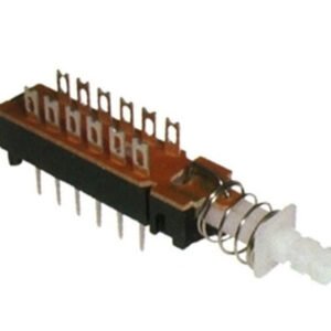 Kit 100 Peças  Chave Tecla 12 Terminais Com Trava Kzj-2x4
