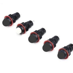 Kit 50 Peças - Chave Push Button Branca Ds-211 Com Trava