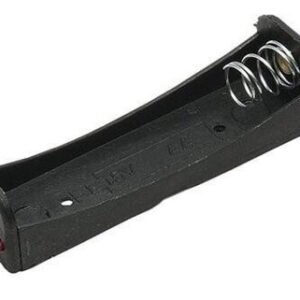 Kit 50 Peças - Suporte P/ 1 Pilha Aa Canoa Preto