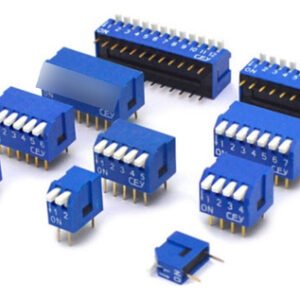 Kit 10 Peças - Chave Dip Switch 4 Vias Tipo Piano Azul