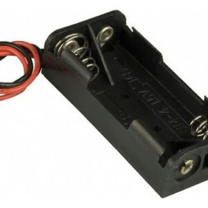 Kit 1000 Peças - Suporte P/ 2 Pilhas Aa Canoa Preto