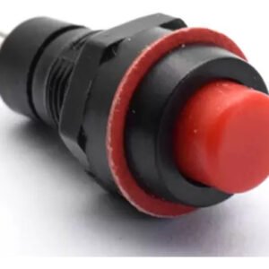 Kit 50 Peças- Chave Push Button Ds-213 Sem Trava Vermelha
