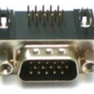 Kit 100 Peças - Conector Hd15 Vga Macho 90 Graus Solda Placa