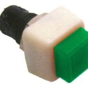 Kit 10 Peças - Chave Botão Quadrado Com Trava Verde Ds-460