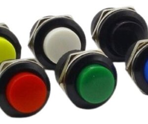 Kit 50 Peças Chave Push Button Amarela Tipo Start - Bujão R13-507