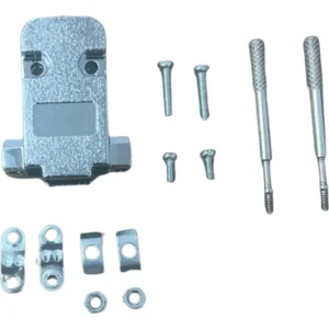 Kit 5 Peças - Capa Conector Db9 Plástica Cromada Kit Longo Prateado