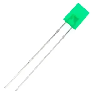 Kit 500 Peças - Led Retangular 2x5x7 Difuso Verde